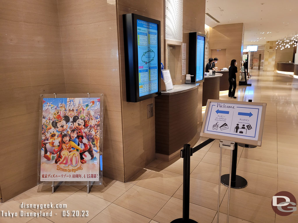 Hilton Tokyo Disney Ticket window