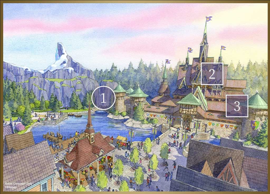 Panoramic view of Frozen Kingdom
