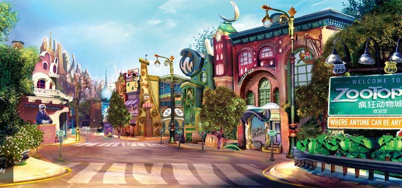 Shanghai Disneyland - Zootopia Artist Concept