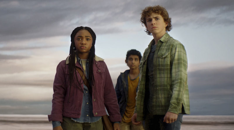 PERCY JACKSON & THE OLYMPIANS - Disney's "Percy Jackson and the Olympians" stars Walker Scobell as Percy Jackson, Leah Sava Jeffries as Annabeth, and Aryan Simhadri as Grover. (Disney)