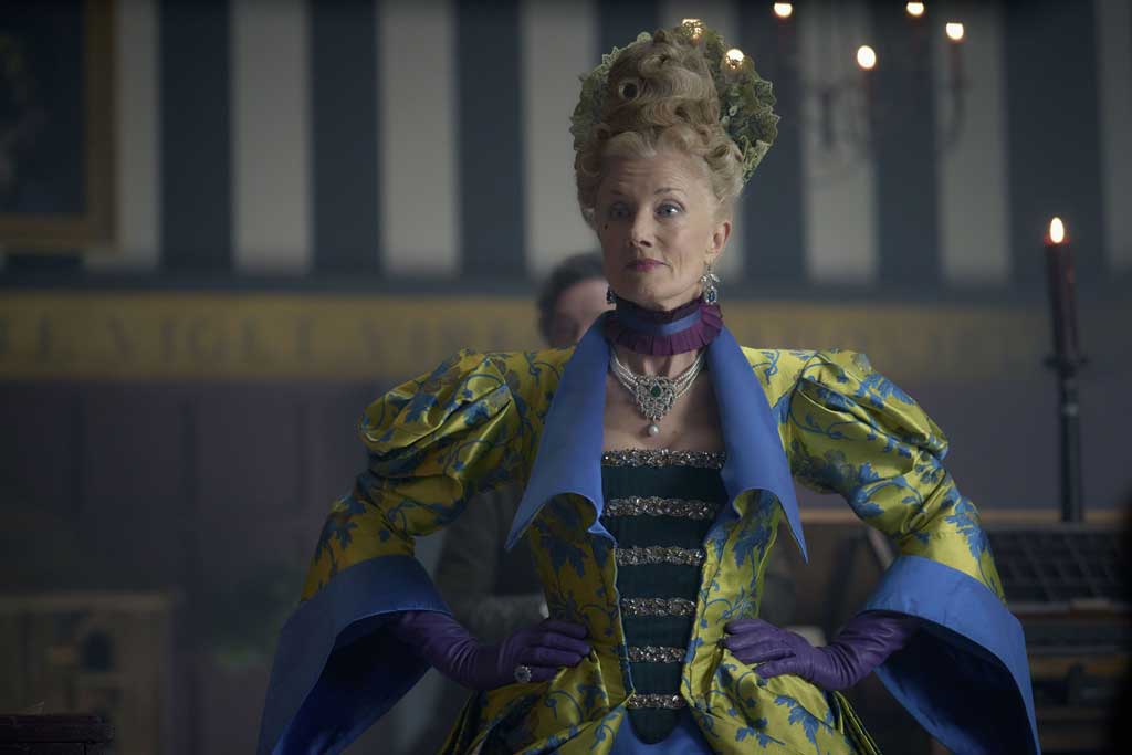 Joely Richardson as Lady Eularia in The Ballad Of Renegade Nell. Cr. Robert Viglasky/Disney+