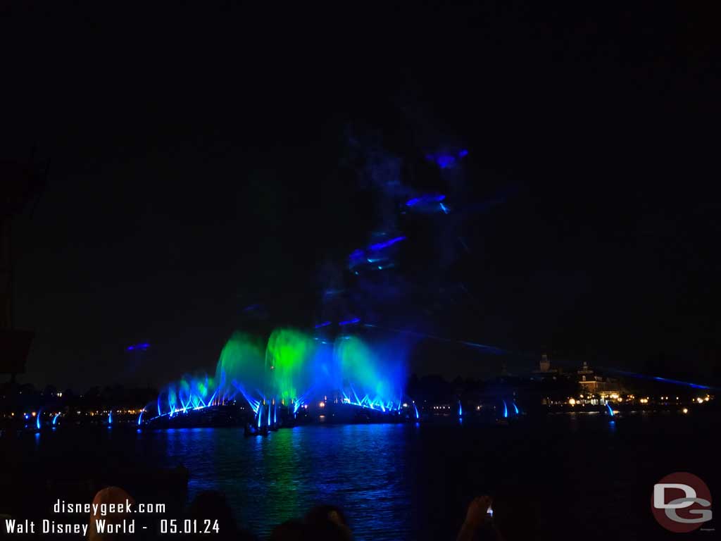 Luminous the Symphony of Us from Across the Walkway from the Refreshment Port at EPCOT On May 1, 2024