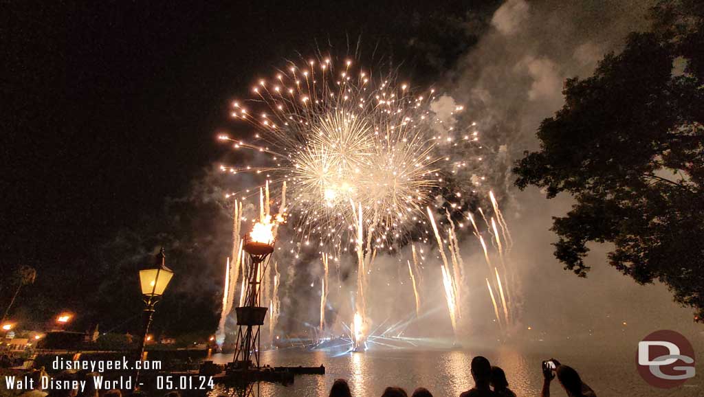 Luminous the Symphony of Us from Across the Walkway from the Refreshment Port at EPCOT On May 1, 2024