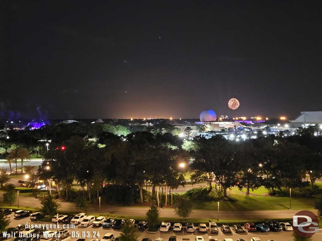 Happily Ever After from Disney's Riviera Resort Room Balcony On May 3, 2024