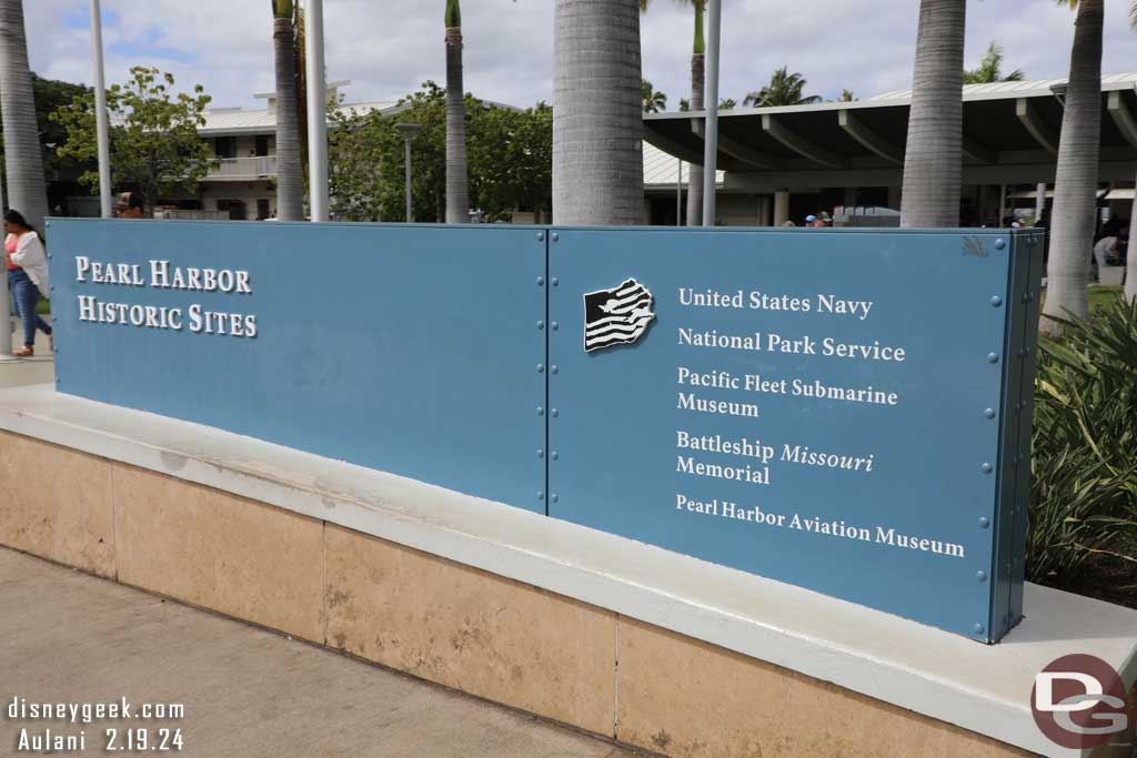 Pearl Harbor Historic Sites Sign