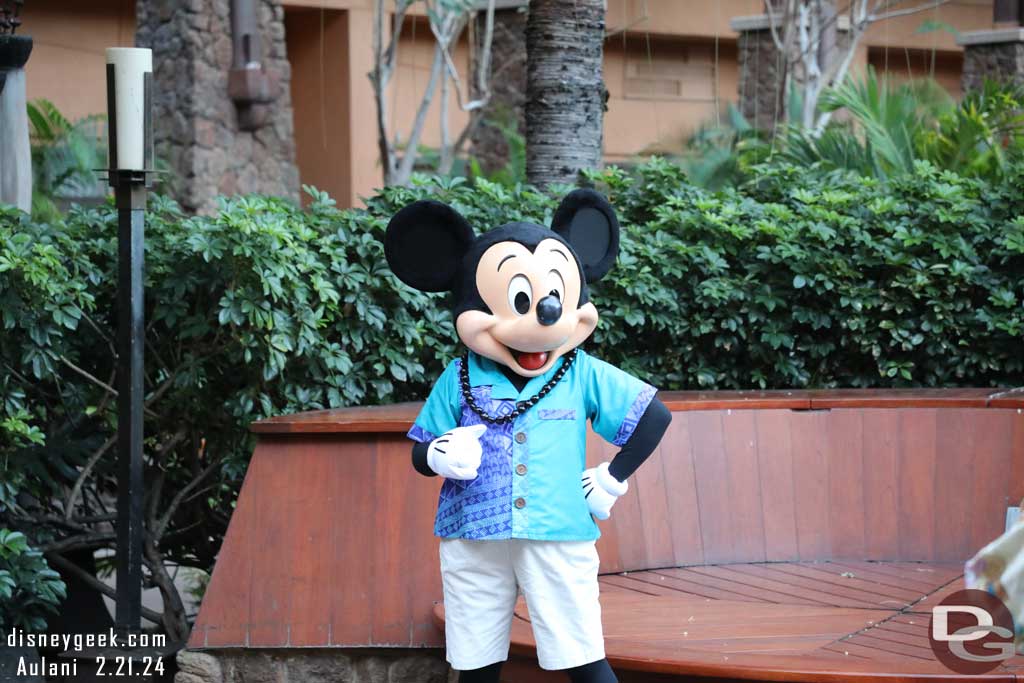 Makahiki Character Breakfast @ Aulani - Mickey Mouse