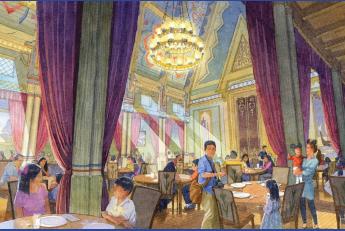 The interior of Royal Banquet of Arendelle