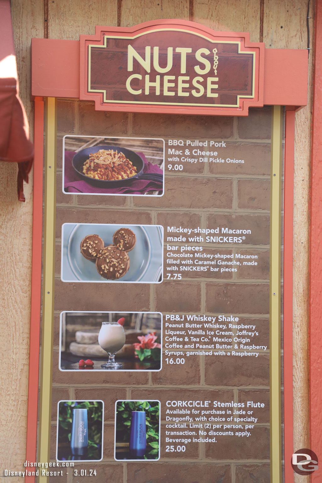 2024 Disney California Adventure Food & Wine Festival Marketplace - Nuts About Cheese