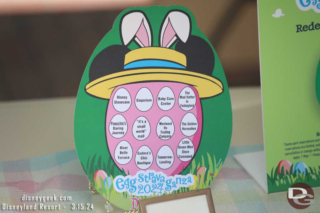 2024 Eggstravaganza Disneyland Game Board