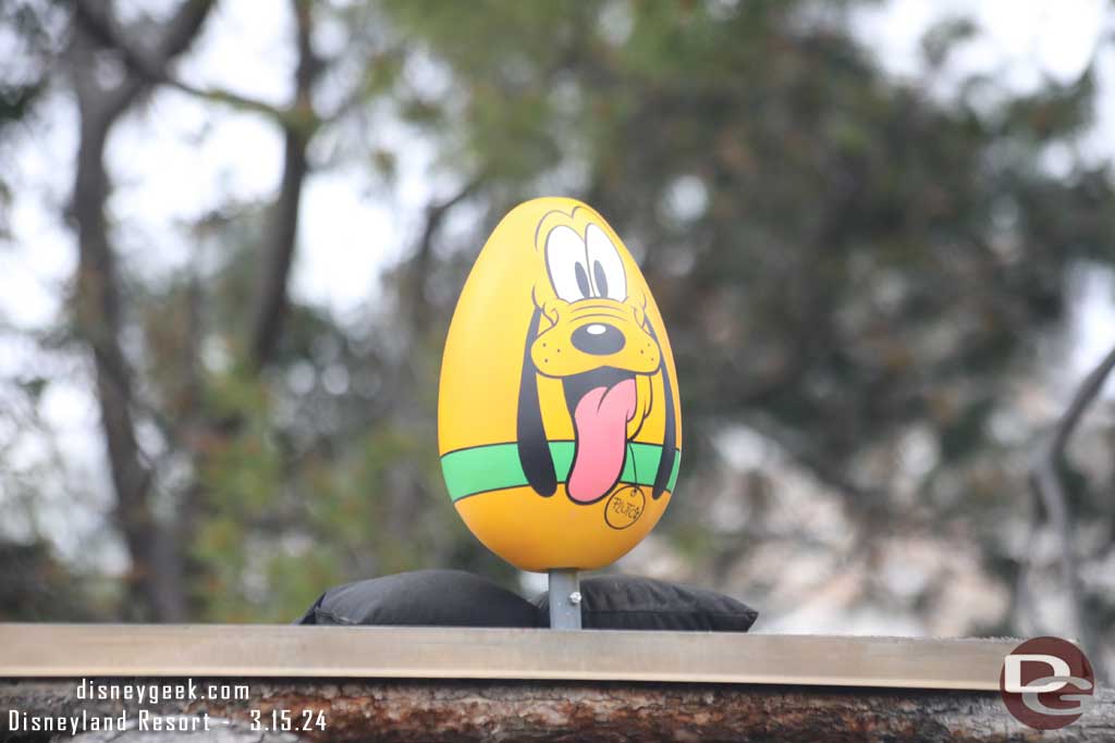 2024 - Disneyland Eggstravaganza - Pluto above Westward Ho Trading Company