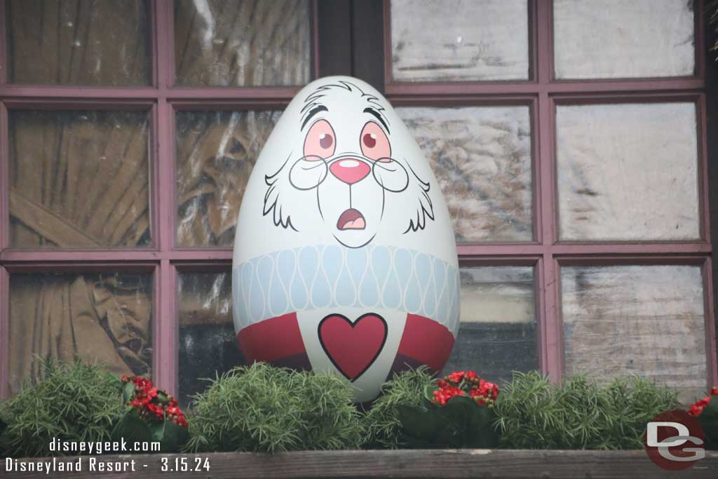 2024 - Disneyland Eggstravaganza - The White Rabbit at The Mad Hatter in Fantasyland