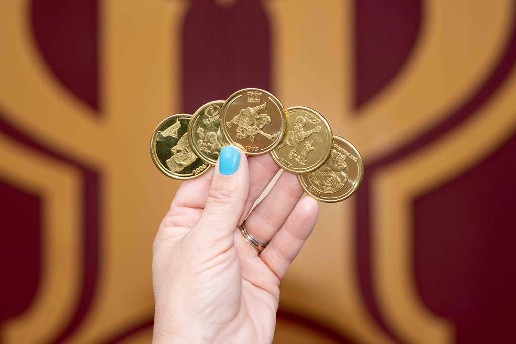 During Pixar Fest, from April 26-Aug. 4, 2024, guests will find medallions themed to each of their favorite Pixar films available for a limited time throughout Disneyland Resort in Anaheim, Calif. (Vith Tin/Disneyland Resort)