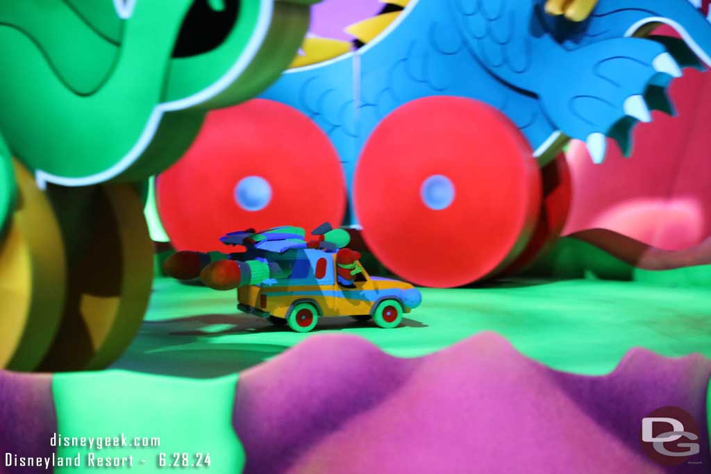 Alien Pizza Planet Delivery Truck in Pizza Planet in Tomorrowland - Buzz Lightyear Astro Blasters