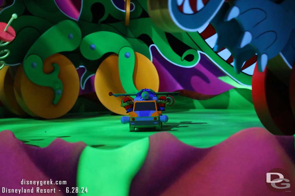 Alien Pizza Planet Delivery Truck in Pizza Planet in Tomorrowland - Buzz Lightyear Astro Blasters