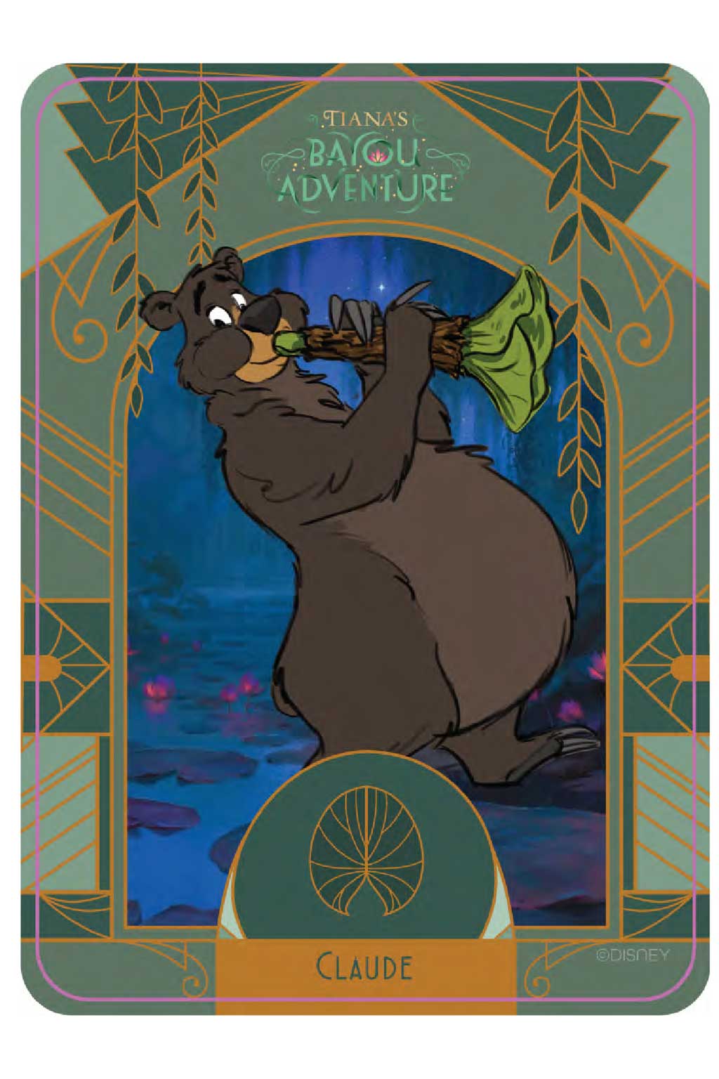 Claude the Louisiana Black Bear – Claude is a salt of the earth kind of bear (or, as they say in the bayou, “salt of the mound”) who plays his horn along with the other members of his family. He’s a tinkerer who loves to create with things found in the forest, and is frequently funny without intending to be, especially when it comes to his home-grown creations.