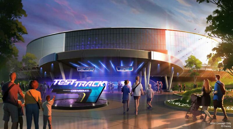 On Apr. 5, 2024, Disney reveals a new rendering of the reimagined attraction, Test Track presented by Chevrolet at EPCOT at Walt Disney World Resort in Lake Buena Vista, Fla. The attraction will close temporarily beginning June 17, 2024. More details will be shared soon. (Disney)