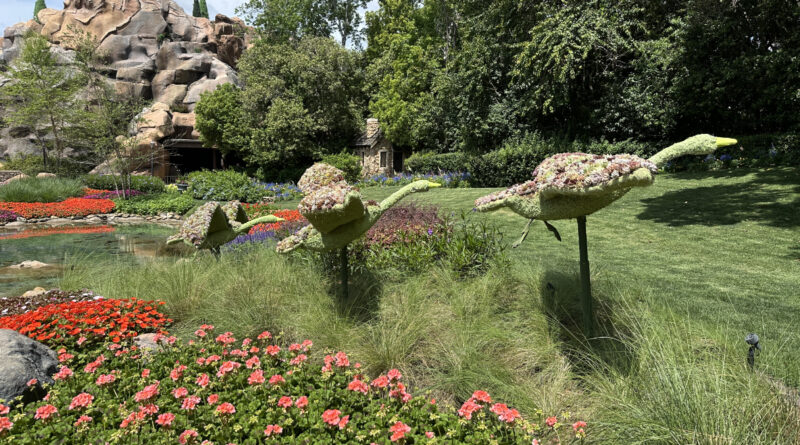 topiary geese