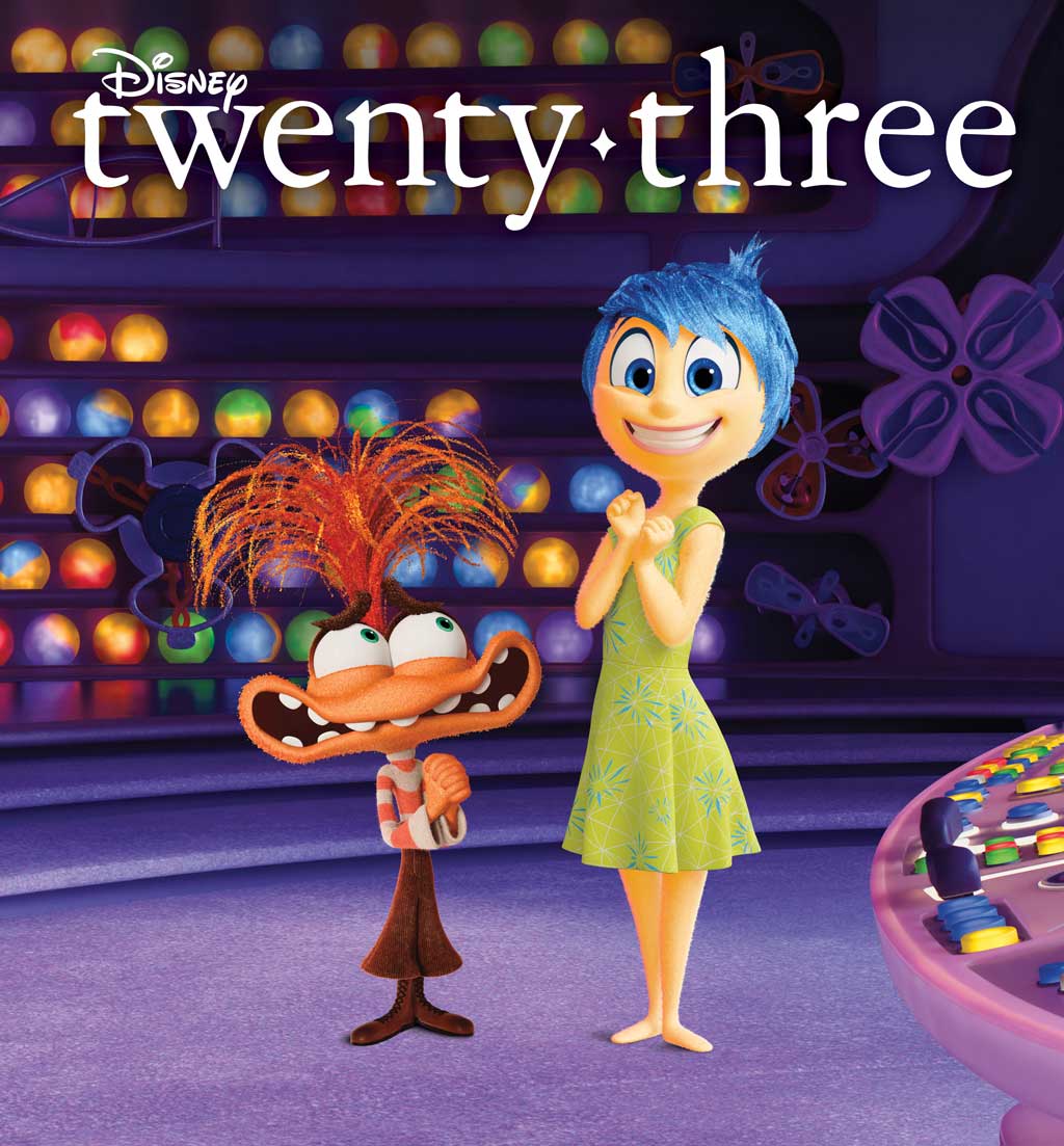 Summer Issue Cover of Disney twenty-three Featuring Characters from Inside Out 2