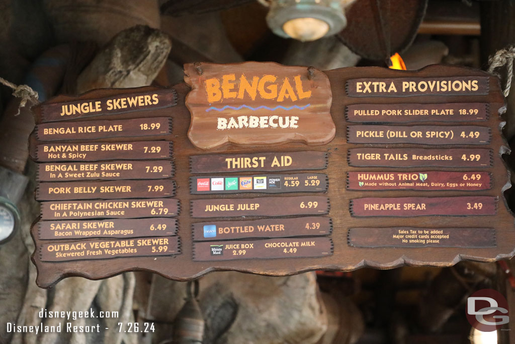 Bengal Barbecue in Adventureland 