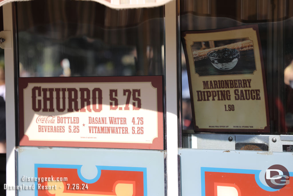 Churro Cart in Frontierland