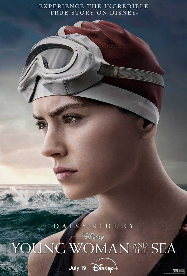 Young Woman and the Sea on Disney+ July 19th