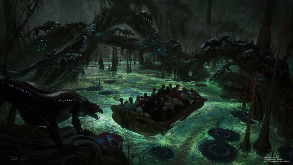 DLR Avatar Attraction Dark Swamp