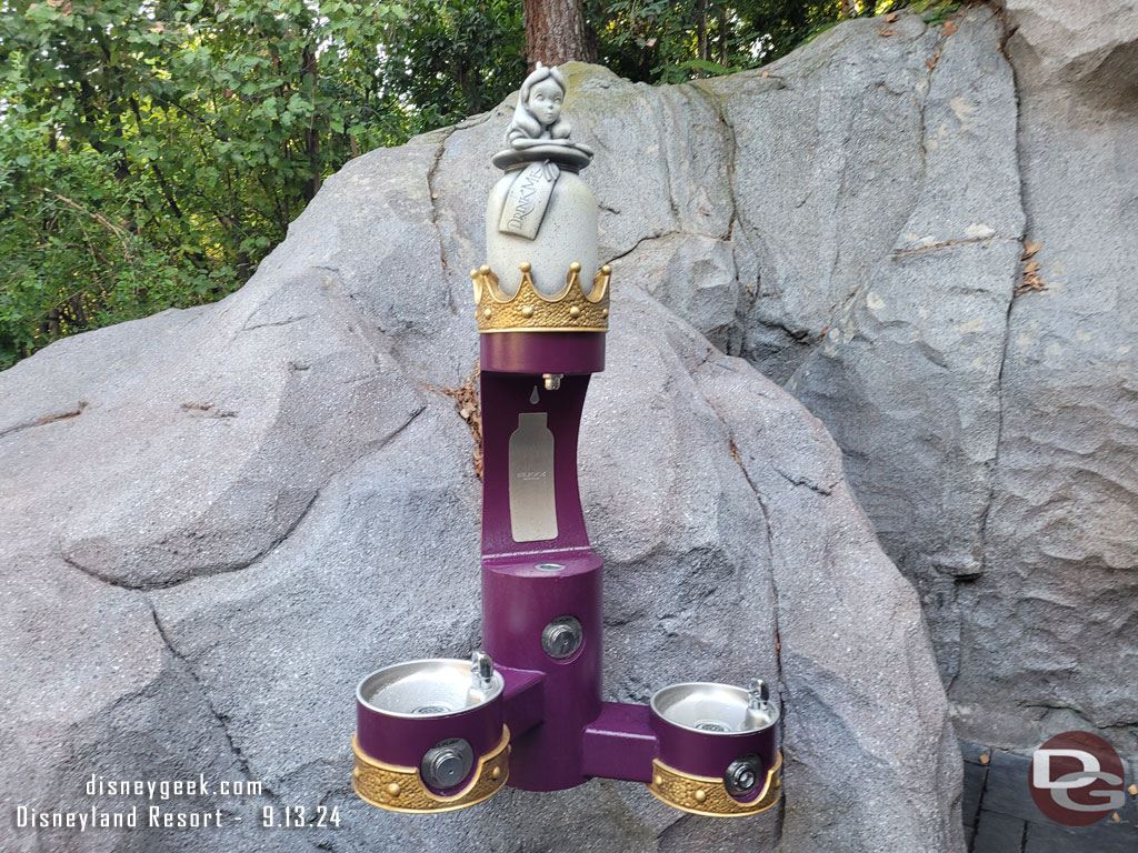 Alice in Wonderland Drinking Fountain and Bottle Refill Station