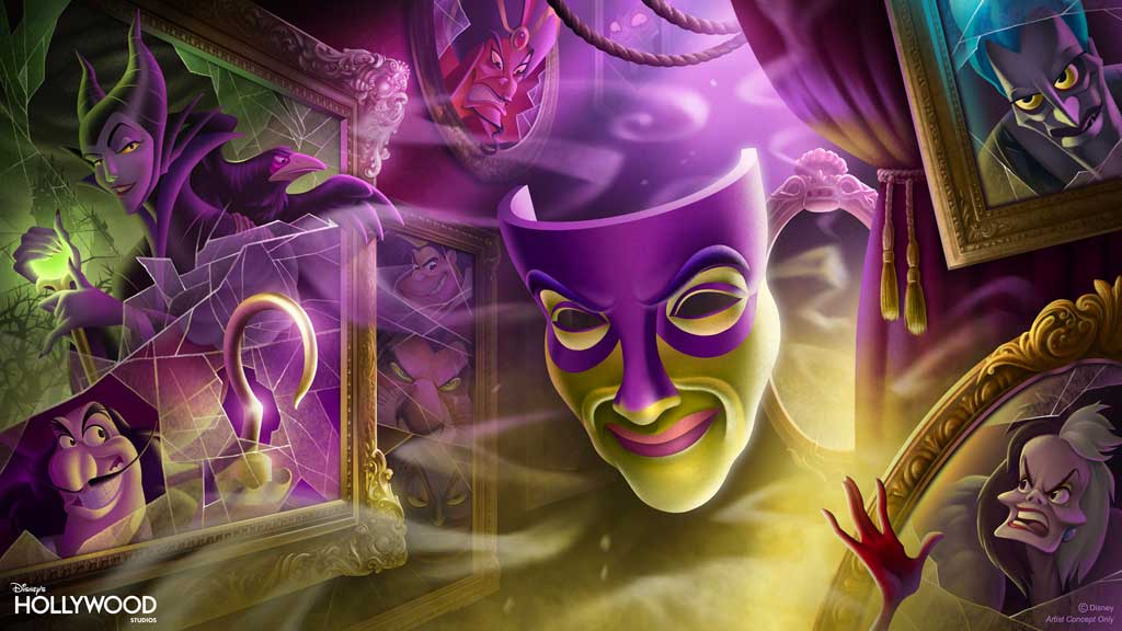 In the shadows of Sunset Boulevard at Disney’s Hollywood Studios, an all-new live production starring fan-favorite Disney Villains is set to debut in summer 2025. The Magic Mirror’s mysterious realm will come to life at Sunset Showcase, featuring appearances by dozens of the most infamous evildoers.