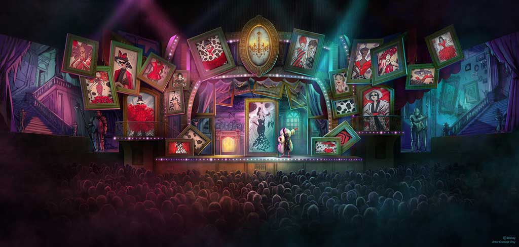 In the shadows of Sunset Boulevard at Disney’s Hollywood Studios, an all-new live production starring fan-favorite Disney Villains is set to debut in summer 2025. The Magic Mirror’s mysterious realm will come to life at Sunset Showcase, featuring appearances by dozens of the most infamous evildoers.