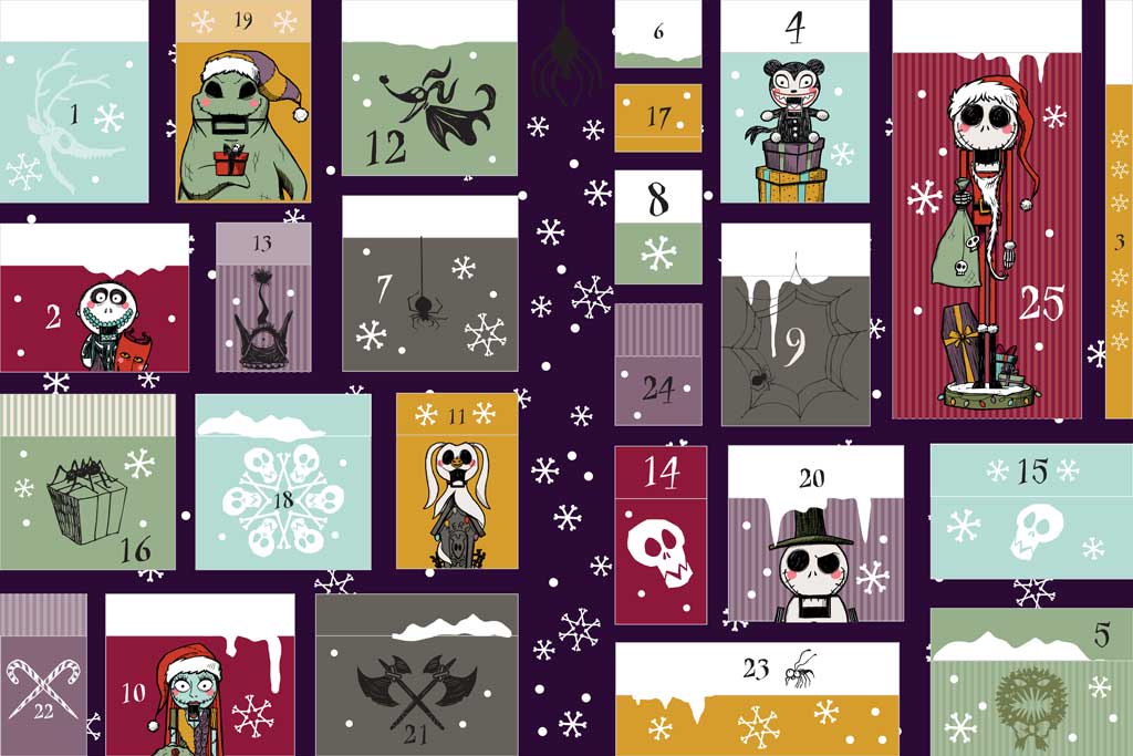 Disney Tim Burton's The Nightmare Before Christmas Christmas Town: Official Advent Calendar