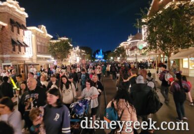 Disneyland Main Street USA this evening