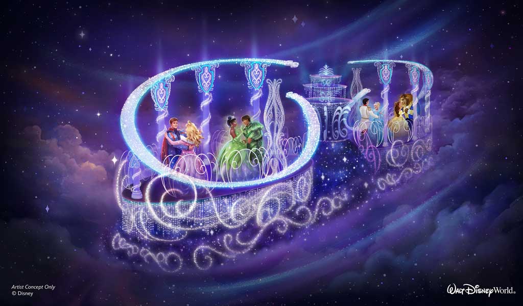 A new nighttime parade “Disney Starlight: Dream the Night Away” will come to Magic Kingdom in Summer 2025 using the latest technology to bring Disney stories to life and will feature moments from fan-favorite films like Walt Disney Animation Studios’ “Moana." (DISNEY)