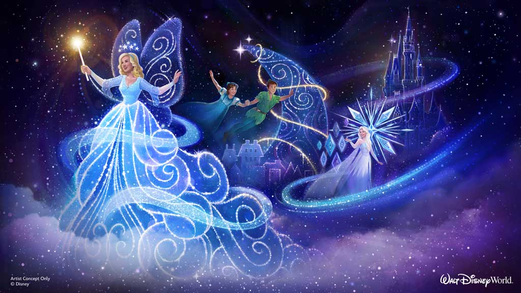 A new nighttime parade “Disney Starlight: Dream the Night Away” will come to Magic Kingdom in Summer 2025 using the latest technology to bring Disney stories to life and will feature moments from fan-favorite films like Walt Disney Animation Studios’ “Moana." (DISNEY)