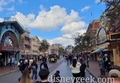 Disneyland Main Street USA this afternoon