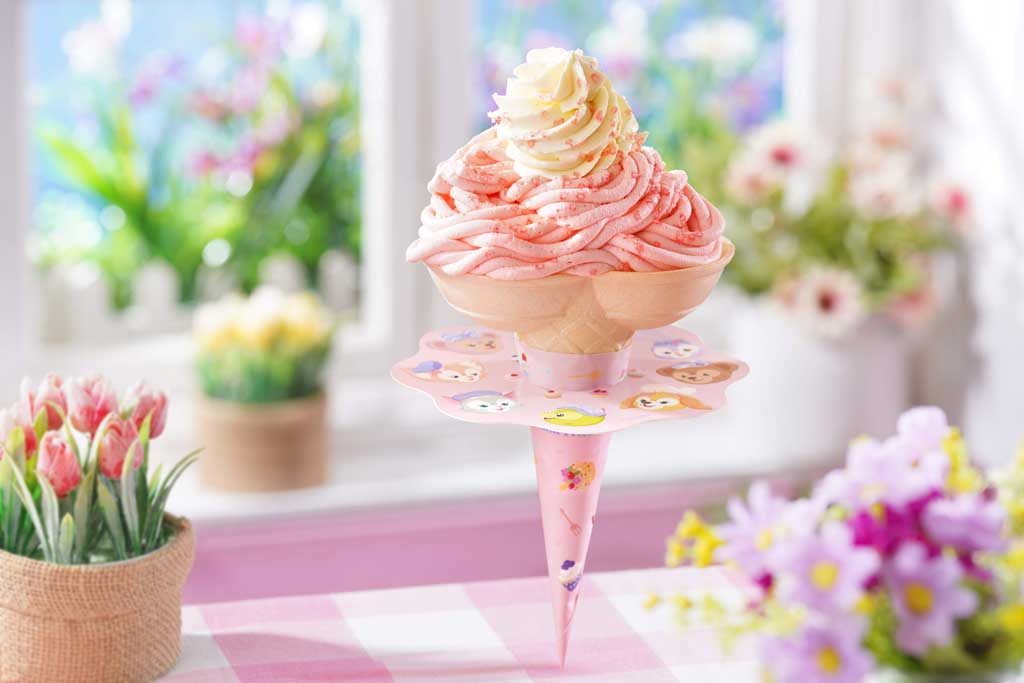 HKDL 2025 Duffy FB ODV Doubled White Peach Flavored Soft Serve