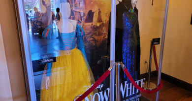 Snow White Costumes in Carthay Circle Restaurant. Rachel Zegler's Snow White and Gal Gadot's Evill Queen