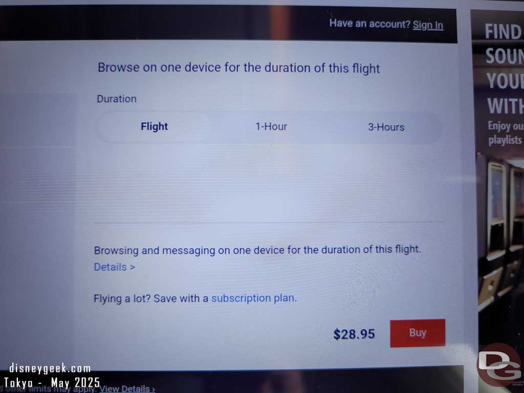 Pictures: Flight to Tokyo from Los Angeles (DeltaOne) 13 2025 05 05 111501