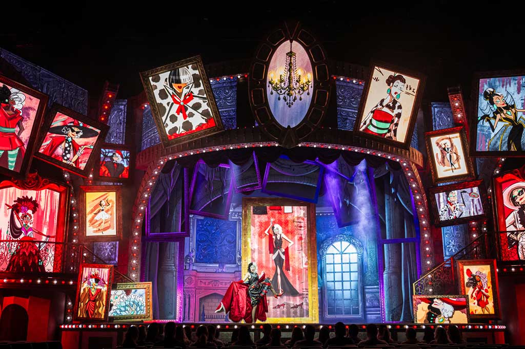 Deep in the shadows of Sunset Boulevard, inside Sunset Showcase, the all-new stage show “Disney Villains: Unfairly Ever After” is set to debut on May 27, 2025, at Disney's Hollywood Studios in Walt Disney World Resort. (Steven A. Diaz, photographers)