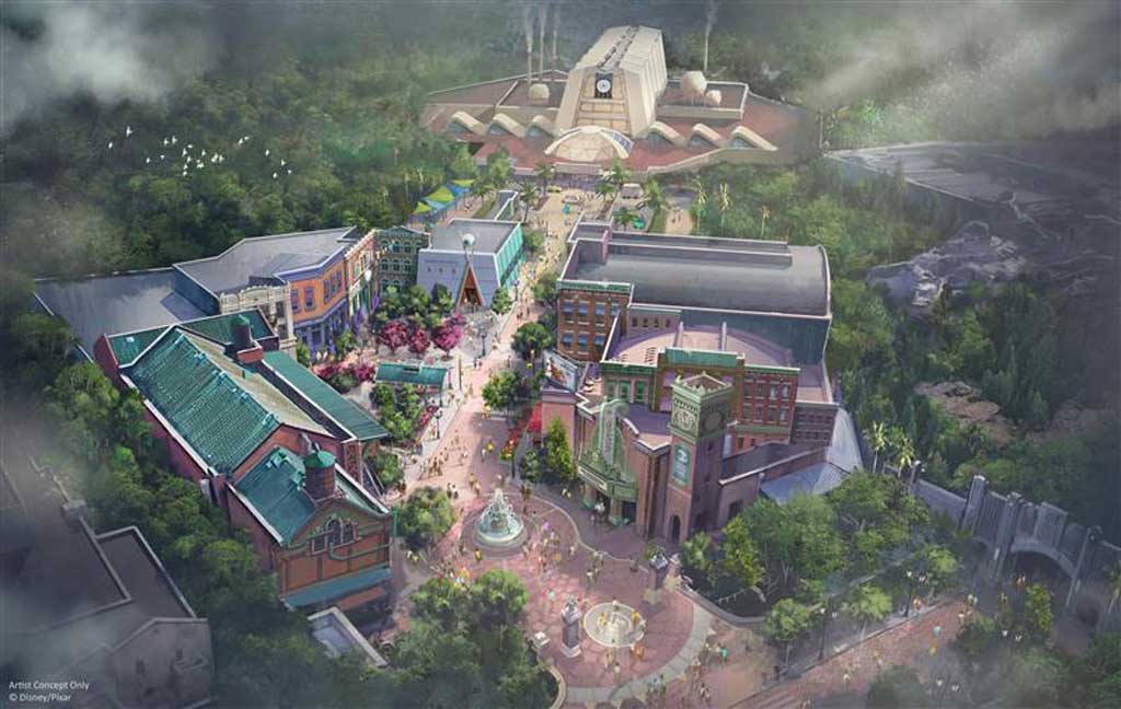 What's New and Next at Walt Disney World 9 After years of scaring, monsters are welcoming humans into Monstropolis with an all-new themed area inspired by the Disney and Pixar’s “Monsters, Inc.” film franchise. Coming to Disney’s Hollywood Studios at Walt Disney World Resort in Florida, this land will feature the first-ever suspended coaster at a Disney park, allowing guests to ride through the iconic Door Vault, just as Mike and Sulley did in the film. (DISNEY)