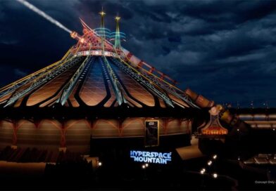 Disneyland Paris Star Wars Hyperspace Mountain New Exterior Lighting